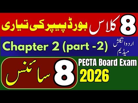 Class 8 Science | Chapter 2 Part 2 | Central Nervous System & Brain | Board / PECTA Exam 2026