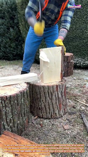 The Art of Traditional Wood Splitting with Axes