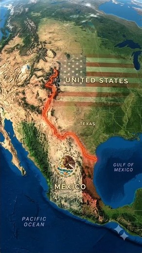 The River That Separates America & Mexico 🌎 #Shorts