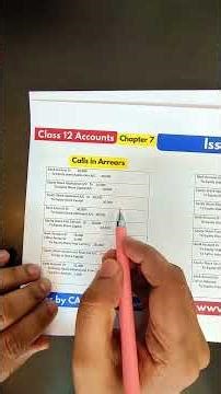 #16 Issue of Shares Revision Series | Class 12 Accounts | Board 2026