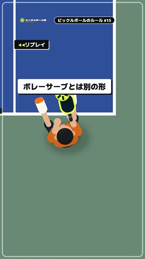 サーブ、弾ませてOK｜ピックルボールのルール No.15 #shorts