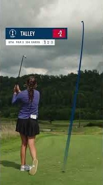 Three holes + a rain delay with Asterisk Talley during the U.S. Women’s Am 😅