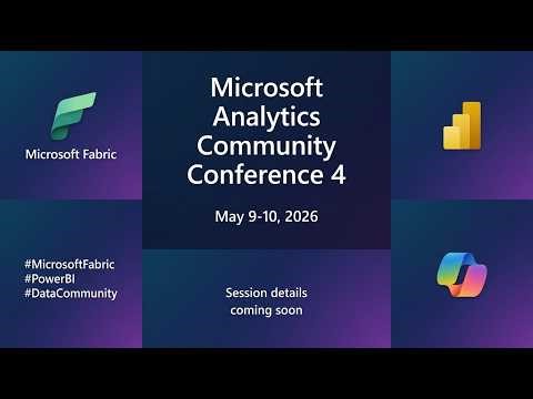 Global Microsoft Analytics Community Conference 4 – Online Event- Day 2 Room1