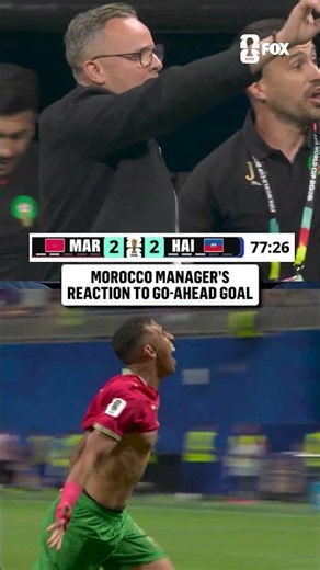 Mohamed Ouahbi was HYPE for Morocco's 3rd goal!