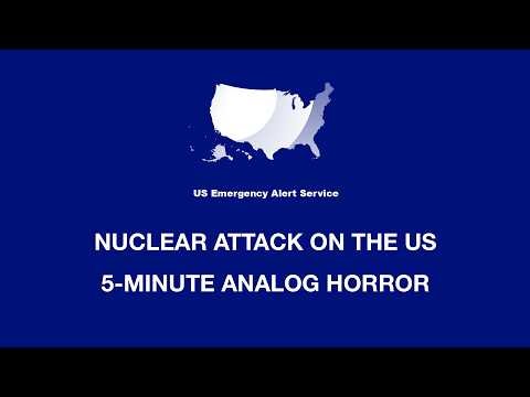 Fictional US Nuclear Strike Emergency Broadcast | 5 Minute EAS Analog Horror