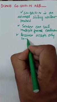 Go-Back-N Sliding Window Protocol 🔥 Explained in computer Network | Part 1 #shorts #gobackn