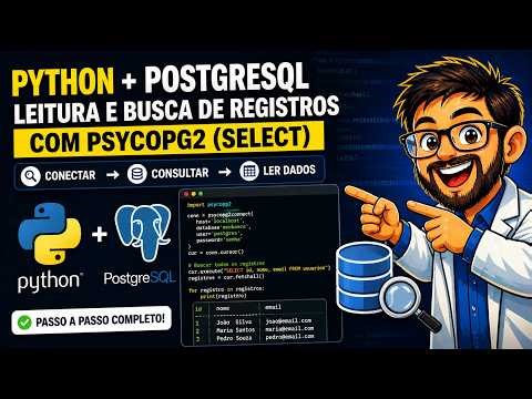 Túnel do tempo (2021) - Python + PostgreSQL: Como Buscar Dados com psycopg2 | Passo a Passo