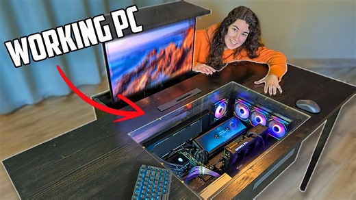 I built a gaming PC into my desk! 💻