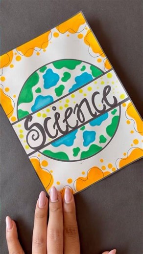🌎✨️Science project design. Front page design for Science project work. #scienceproject #viralshorts