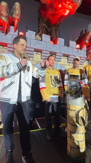 The @backstreetboys are LARGER THAN LIFE with all the energy they’re bringing to The Realm ⚔️🩵 | Vegas Golden Knights