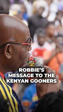 Robbie shares his appreciation for the Kenyan Gooners! 💌