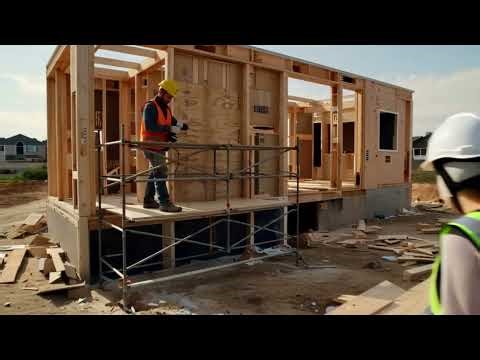 Modern Wooden House Construction Process | Step-by-Step Timber Frame Building & Finishing Explained