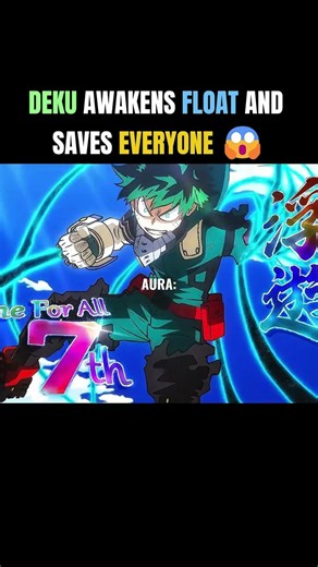 DEKU AWAKENS FLOAT AND SAVES EVERYONE 😱 | #animeedit #myheroacademia #anime