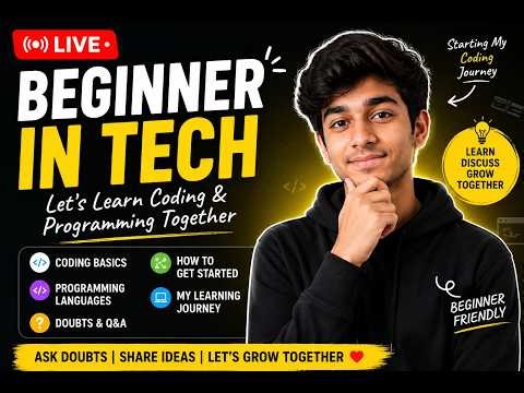 Tech Discussion Live 🔴 | Programming, Languages & Basics