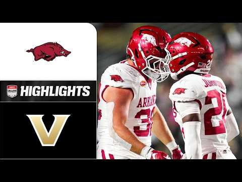 Arkansas Razorbacks vs. Vanderbilt Commodores | Full Game Highlights | ESPN College Football