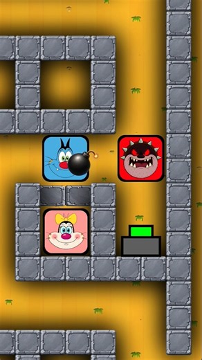 Oggy and cockroach maze challenge with hard twist | #oggyandcockroach #animation