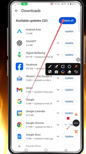 Playstore Se Mobile App Update Kaise Kare | How To Update Mobile Playstore #shortsvideo