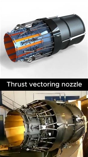 Eurofighter Typhoon Thrust Vectoring Nozzle – Explained ⚙️ #airplane #mechanic #engineering