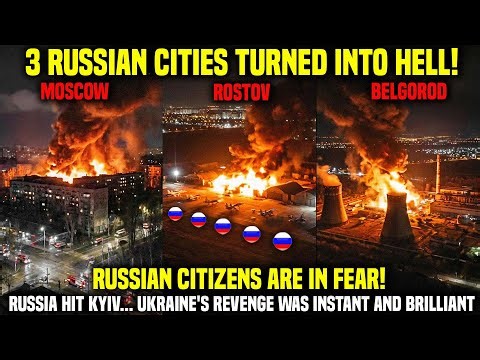 UNBELIEVABLE! Ukrainian Kamikaze Drones Bombed 3 Russian Cities at the Same Time in Single Night!