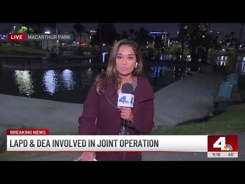 Live: Local and federal agencies carry out operation in MacArthur Park
