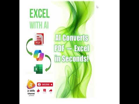 Extract PDF Data to Excel with AI | AI-Powered PDF to Excel Conversion #shortsvideo #pdfconversion