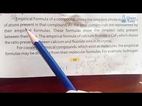 Empirical Formula Class 9 Chemistry | Chapter 4 Stoichiometry | New Book 2025 | Step-by-Step