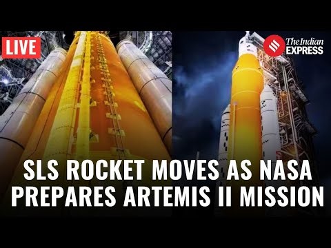 NASA LIVE: NASA Rolls Out SLS Ahead of Historic Artemis II Lunar Mission | Artemis II Live