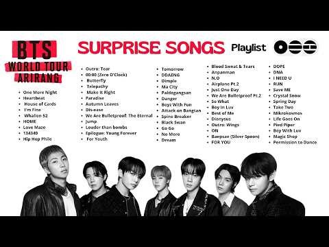 BTS ARIRANG Tour | SURPRISE SONGS Playlist 💜 62 Songs | 4 Hours
