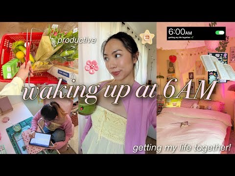 waking up at 6AM to get my life together🌱 morning routine, healthy habits, days living in San Diego!
