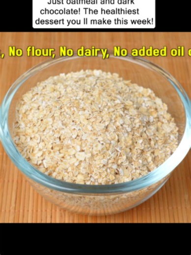 Healthy Oatmeal & Dark Chocolate Dessert: A Simple Lifehack