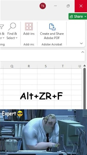 Excel Full Screen Mode Shortcut