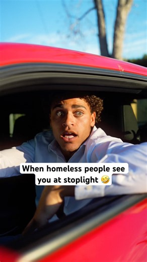 When homeless people see you at stoplight 🫣🤣 #comedyshorts #sketchcomedy #snl