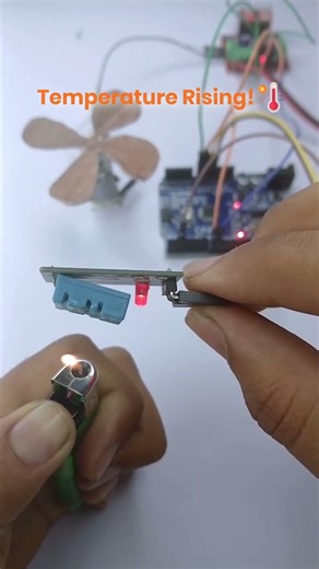 Automatic Fan Control using Arduino | Temperature Sensor Project #Shorts #Arduino #Arduinoprojects