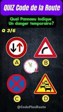 Quiz Sur le Code de la Route 🚦🔥 #codedelaroute #permisdeconduire