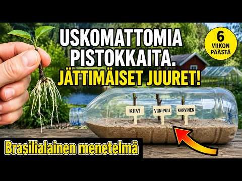 PIENET PISTOKKAAT, JÄTTIMÄISET JUURET! 🇧🇷 Brasilialainen Menetelmä, Joka Hämmästyttää Kaikki