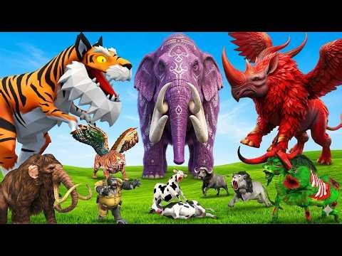 Incredible Animals Race vs Dinosaurs vs Prehistoric Mammals Speed Race Run: Who Will Win?ARBS #2026