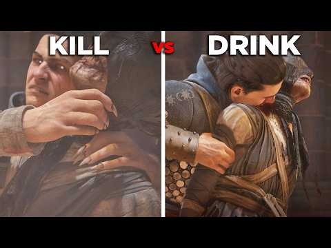 Kill vs Drink All Bosses (All Choices) - The Blood of Dawnwalker