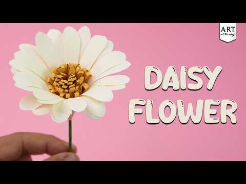 DIY Daisy Flower 🌼 | Easy Paper Daisy Tutorial | Beautiful Flower Craft for Decor