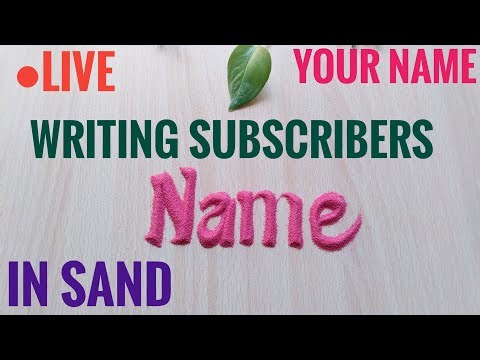 Writing Subscribers Name 5 Jan 25 | Sand Calligraphy | Name in Sand | Sand Writing Live