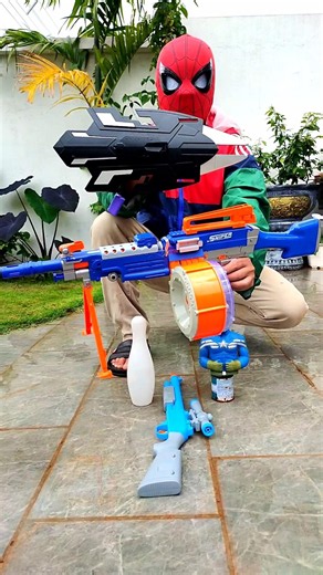 Shield Gun And 2 Big Guns Testing #nerf #toyguns #nerfgun #shorts