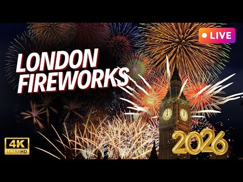London Fireworks LIVE | London Eye 2026 New Year Celebration 🎆