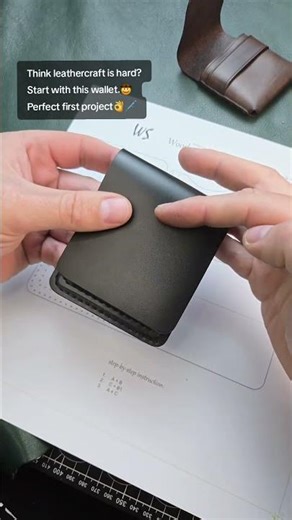 Easy Leather Wallet Tutorial | Beginner Friendly PDF Pattern