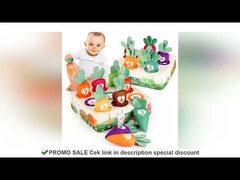 Baby Carrot Harvest Game Cotton Montessori Game Shape Color Classification Matching Puzzle Recogniti