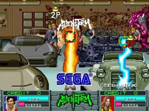 Alien Storm Attract Mode Arcade