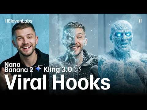 Create Viral Hook Transitions with Nano Banana 2 and Kling 3.0 (Full Workflow)