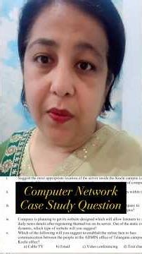 Computer Network Case Study Questions. Class 12 CS/IP