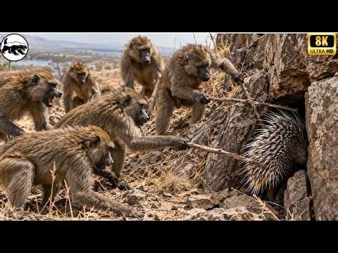 Baboons Mess With a Porcupine... Then Its Quills Change Everything | Animal Fights
