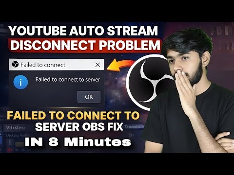 FIX OBS “Failed to Connect to Server” Error Problem | Live stream problem 2026