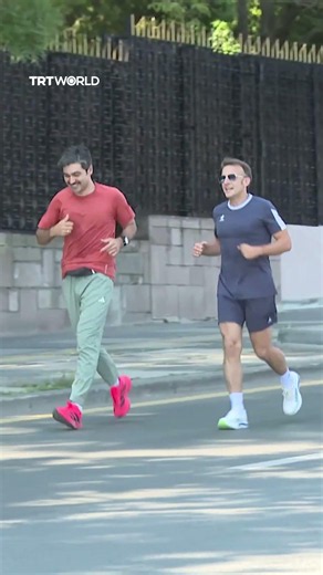 Macron goes for morning jog in Ankara during NATO summit visit
