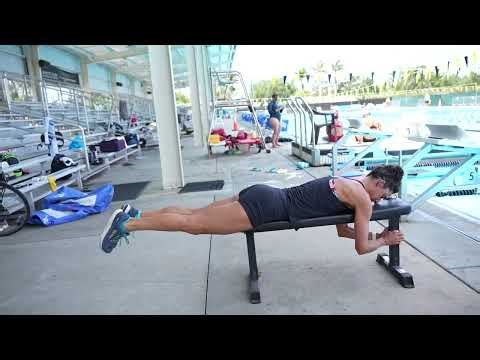 Butterfly Swimming Kick Exercise // Reverse Hyperextension